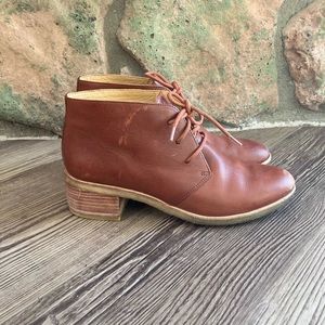 Clarks leather booties